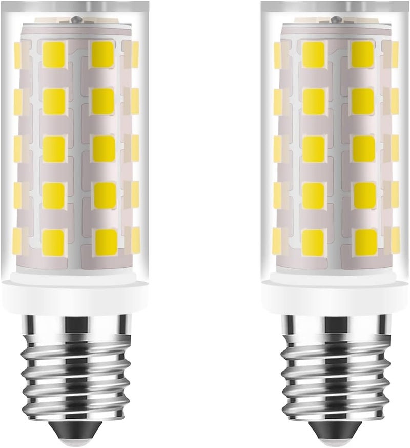 Yucclim LED Light Bulb Screw In Type 7/16 Base No Flicker 4W Fit Many Brother/ Bernina Sewing Machine Light Bulb, Replace the 15 Watt Sewing Machine halogen lamp - Screw-In #7SCW (2PACK, Natural White) - Image 1